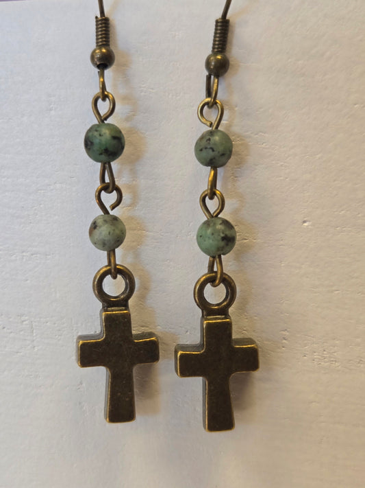 African Turquoise Phoebe Earrings