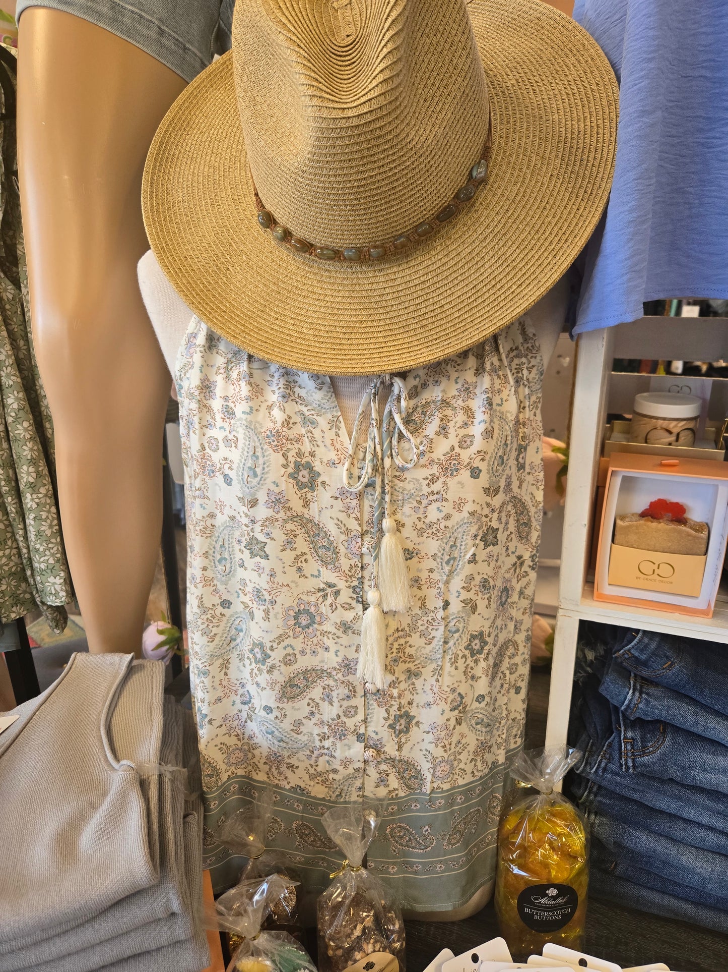 Sage Paisley Tank