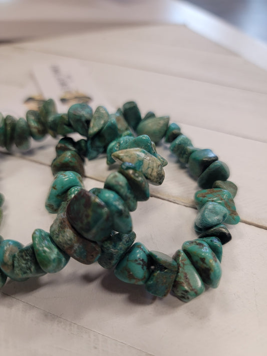 Chunky Turquoise Beaded Bracelet