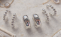 Set of 3 Silver Huggy Hoops
