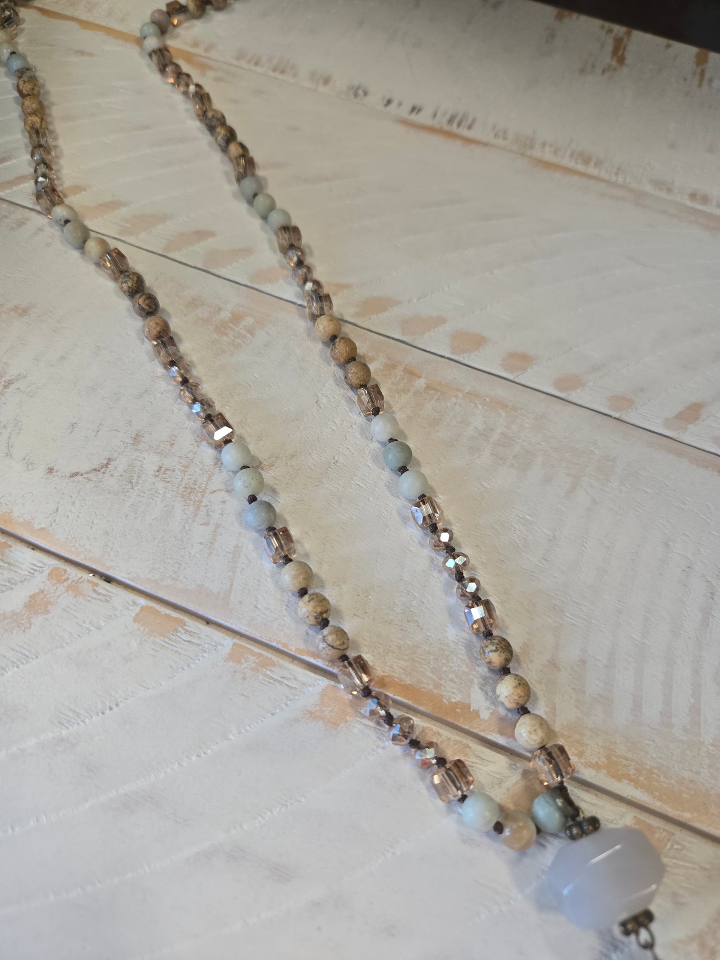Feather Pendant Long Necklace