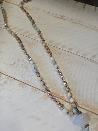 Feather Pendant Long Necklace