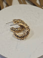 Gold Textured Hoop