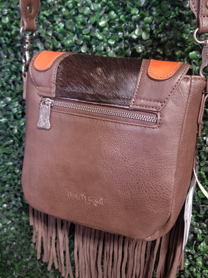 Turquoise Floral & Fringe Purse
