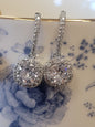 Rhinestone Fishhook Drop Earring