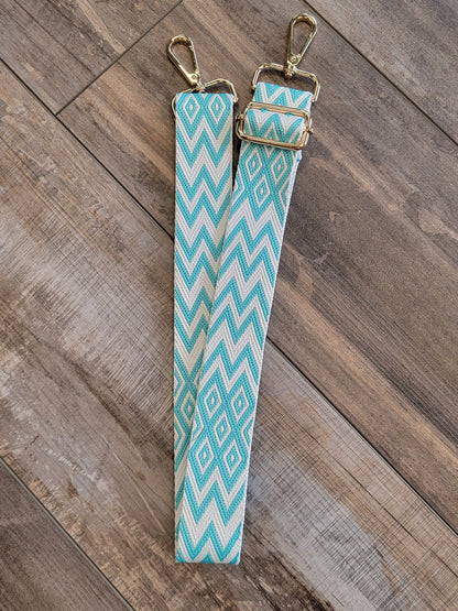 Embroidered Patterned Guitar Strap