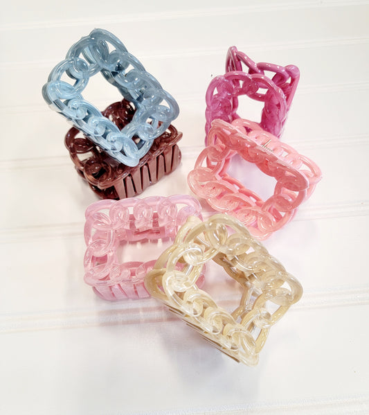 Square Looped Hair Clips