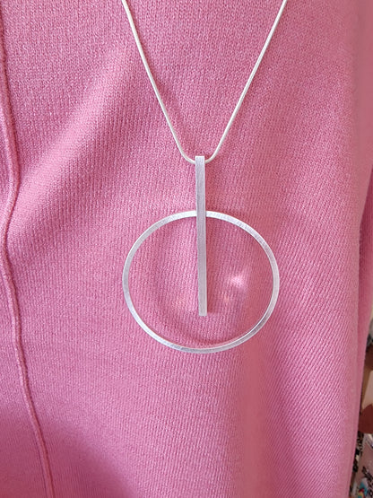Silver Pendulum Necklace