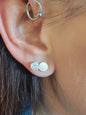 Round Stud Earrings