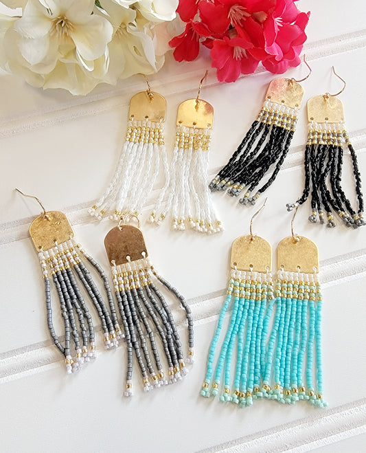 Dangle Beaded Earrings