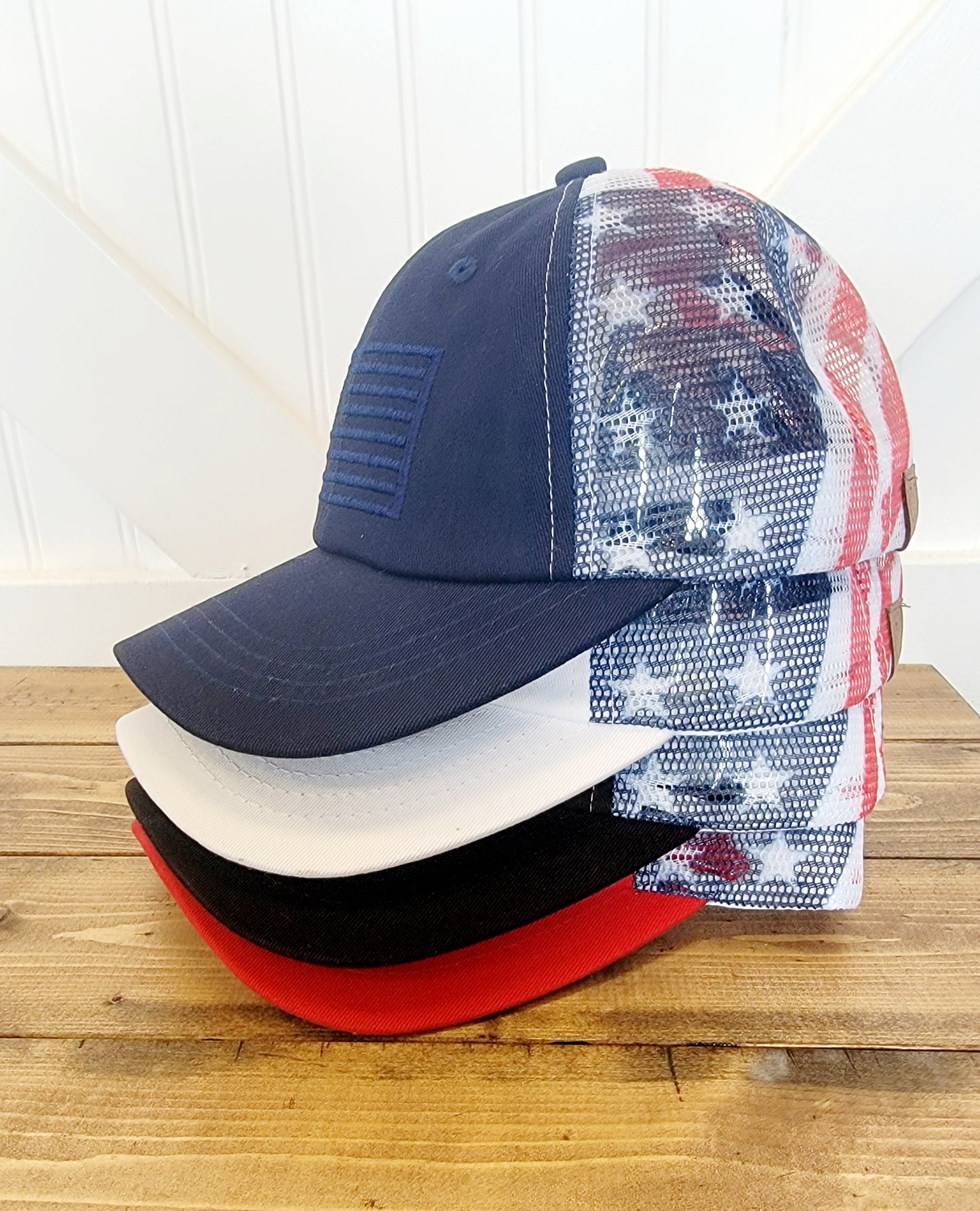 American Flag Patch Baseball Cap