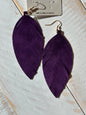 Soft Leather Leaf Earring