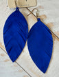 Soft Leather Leaf Earring