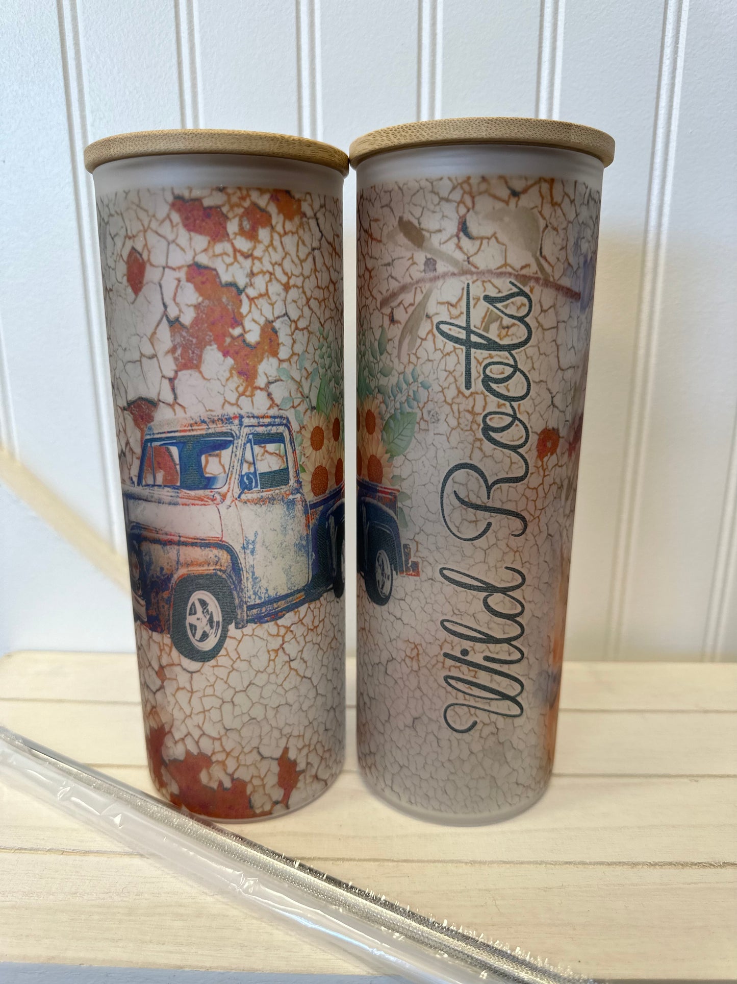 Custom Frosted 25 oz. Straight Tumblers