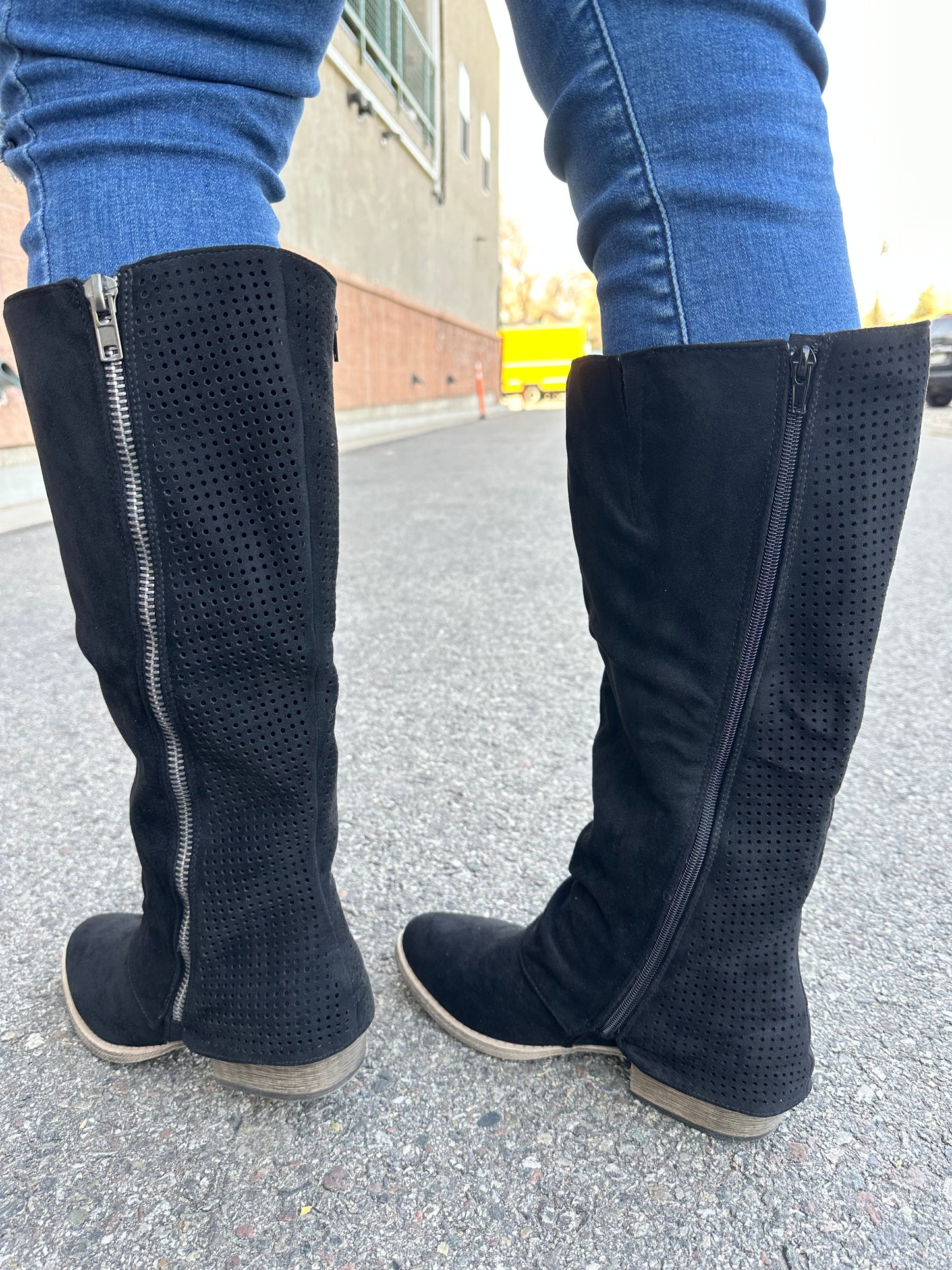 Black True Wide Calf Boot